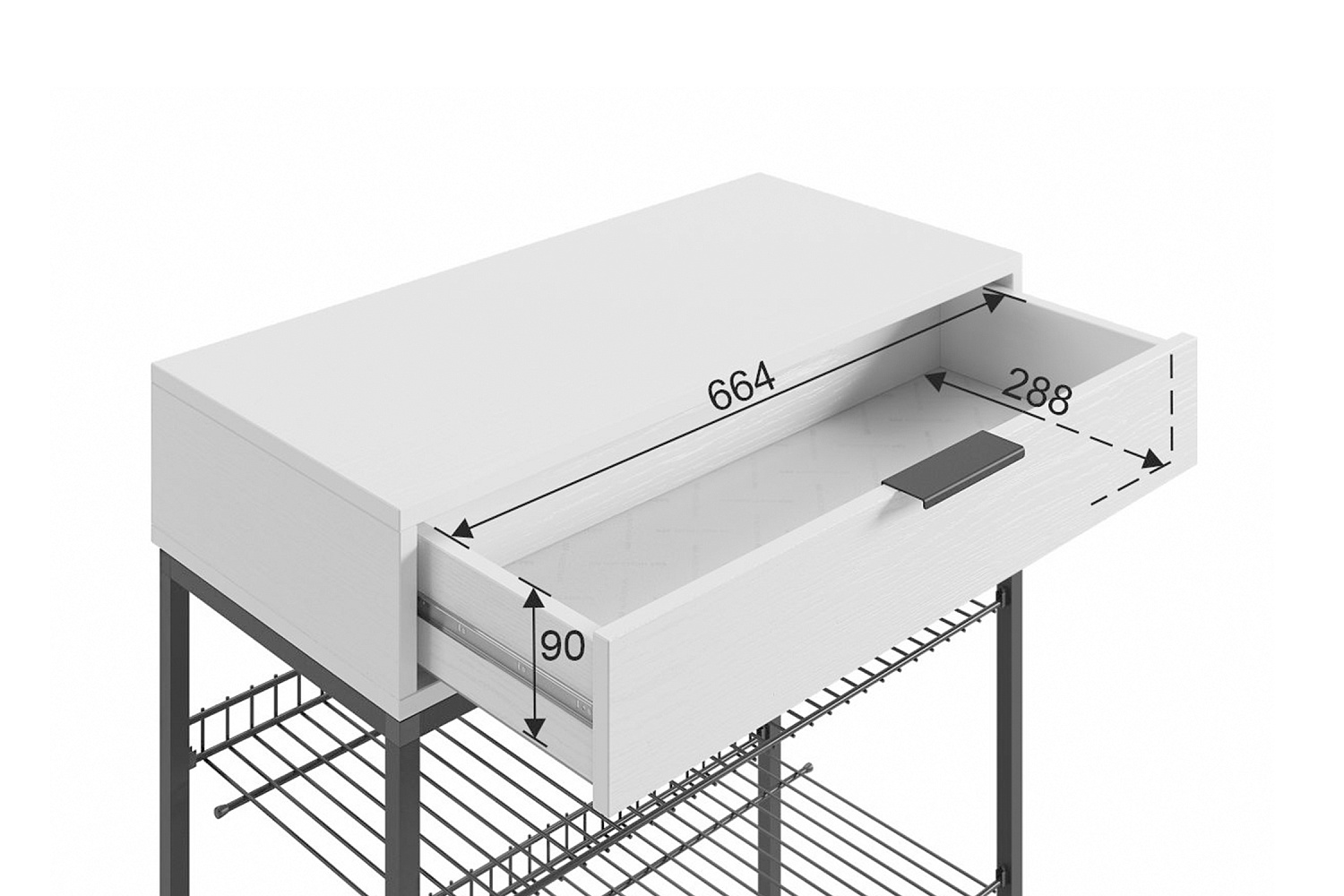 Обувница Краш черный муар / дуб крафт золотой