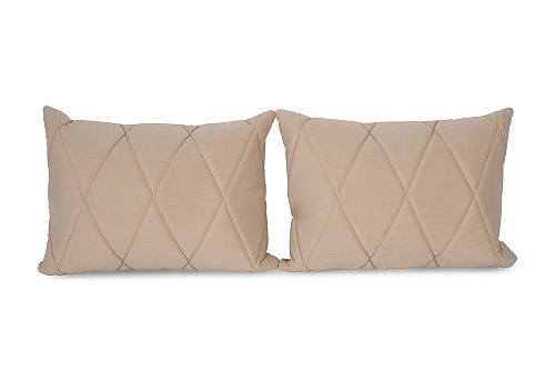 Комплект подушек Роуз велюр бежевый