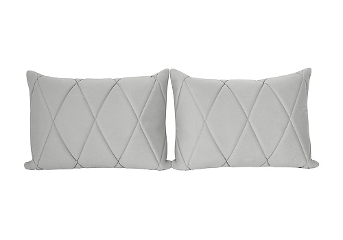 Комплект подушек Роуз велюр светло-серый