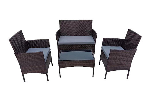 Обеденная группа Доминика коричневая / серая