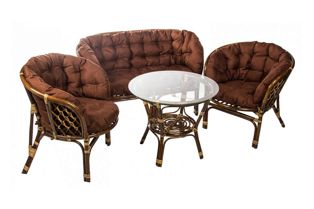 Обеденная группа Багамы Премиум коричневая