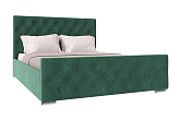 Кровать Мишель велюр зеленый