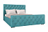 Кровать Мишель рогожка мята