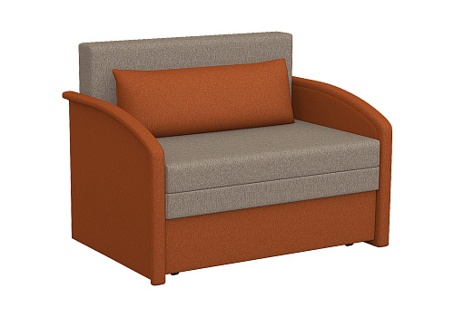 Диван выкатной Малыш 1000 оранжевый / бежевый