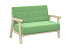 Диван Кроха зеленый