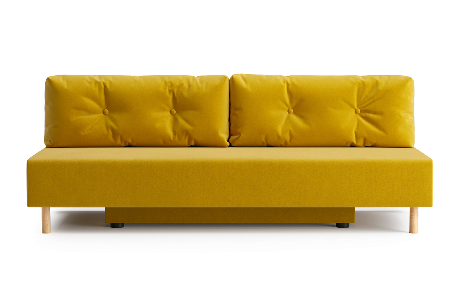 Диван еврокнижка Хольми желтый