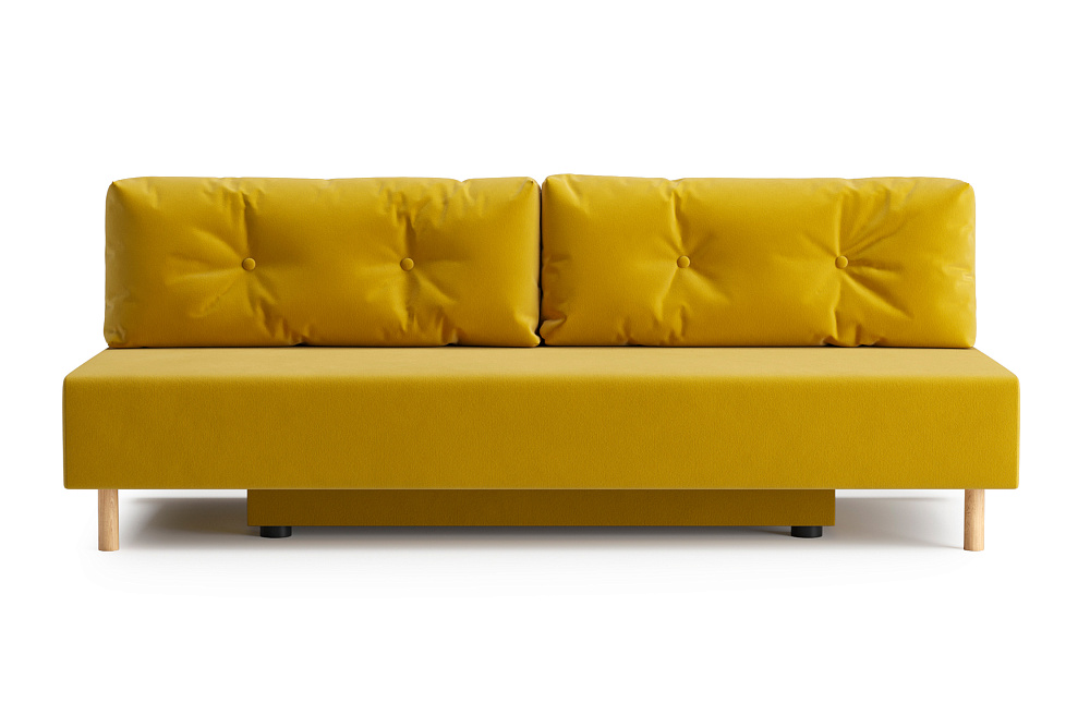 Диван еврокнижка Хольми желтый