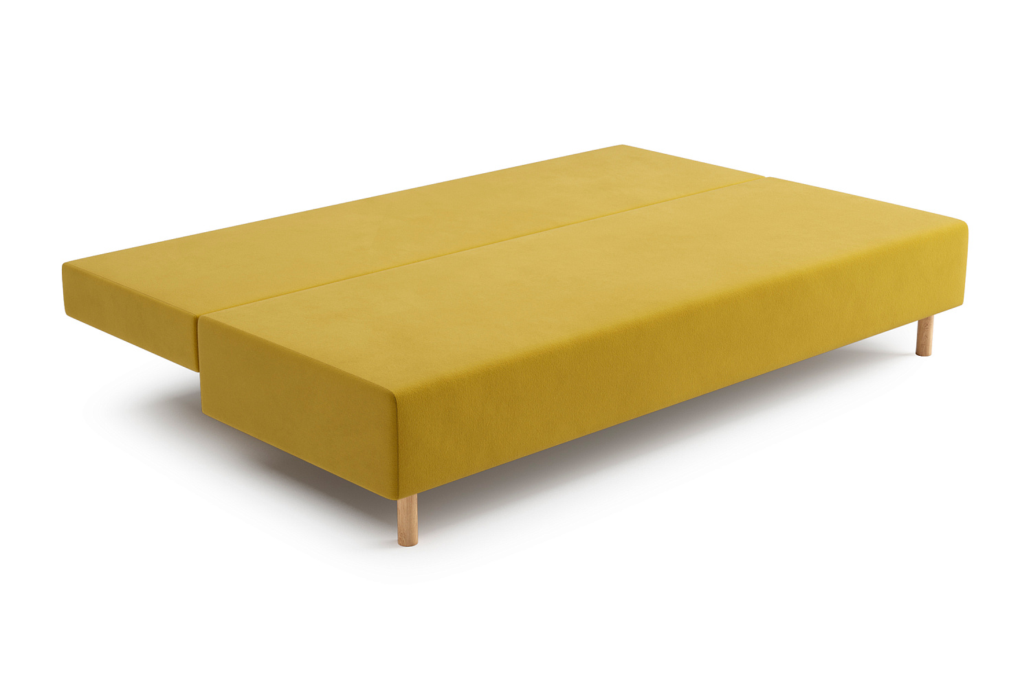 Диван еврокнижка Хольми желтый