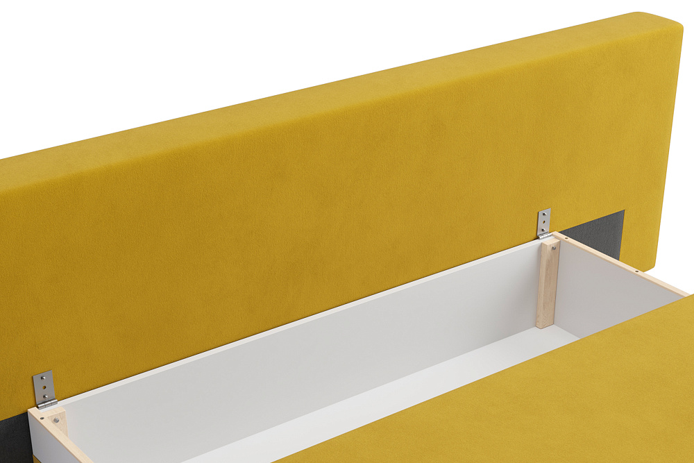 Диван еврокнижка Хольми желтый