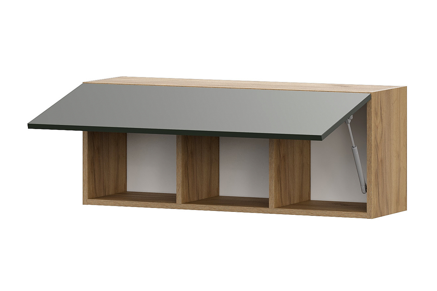 Шкаф навесной Ливенто дуб золотой / олива софт