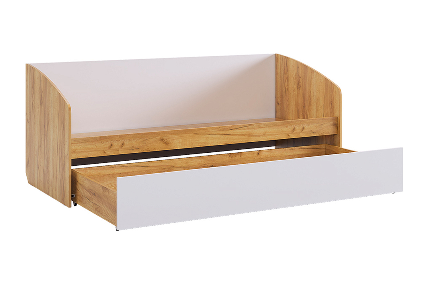 Детская кровать Форсаж дуб крафт золотой / белый