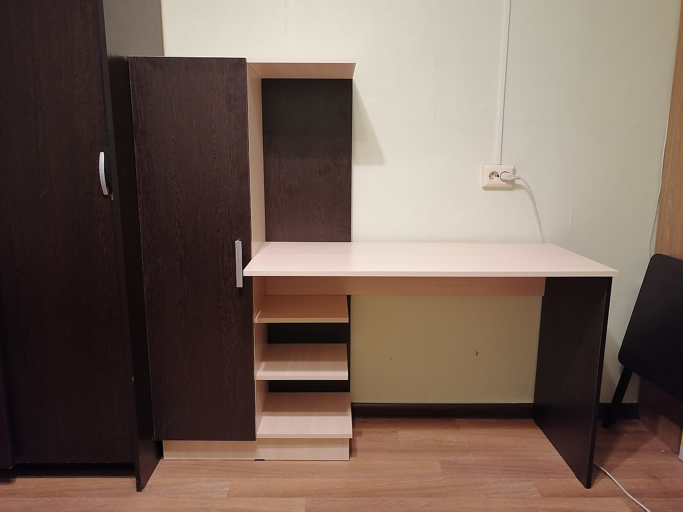 Стол компьютерный №1 дуб беленый