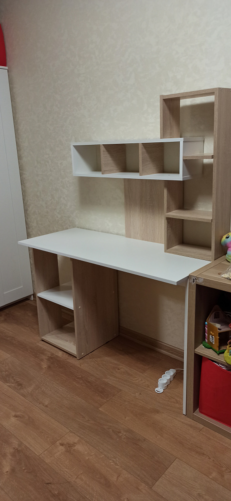 Компьютерный стол с надстройкой Олимп венге / дуб белфорд 