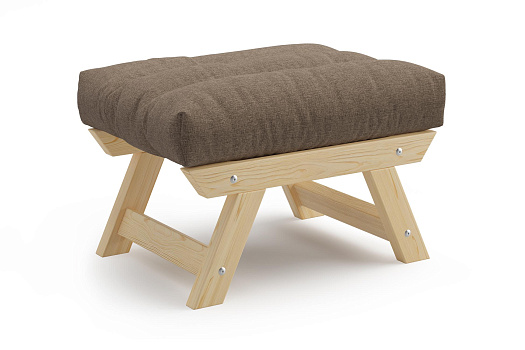 Пуф Амбер рогожка коричневая