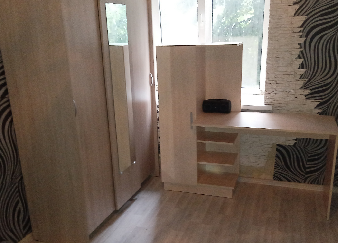 Стол компьютерный №1 дуб беленый