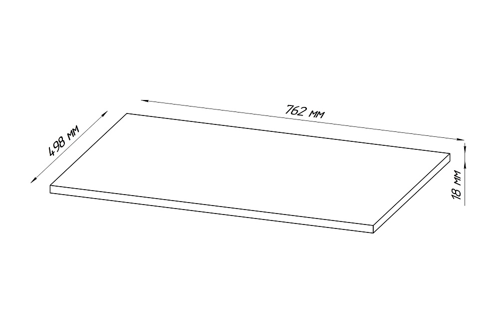 Полка Орион белая
