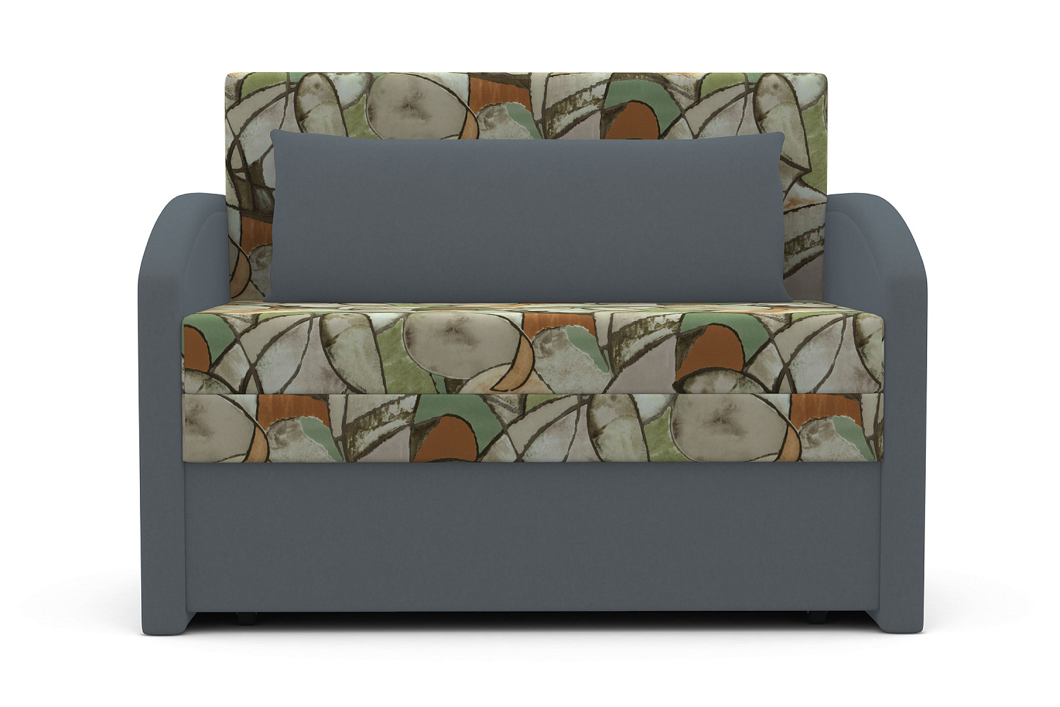 Диван выкатной Малыш 1000 серый / зеленый