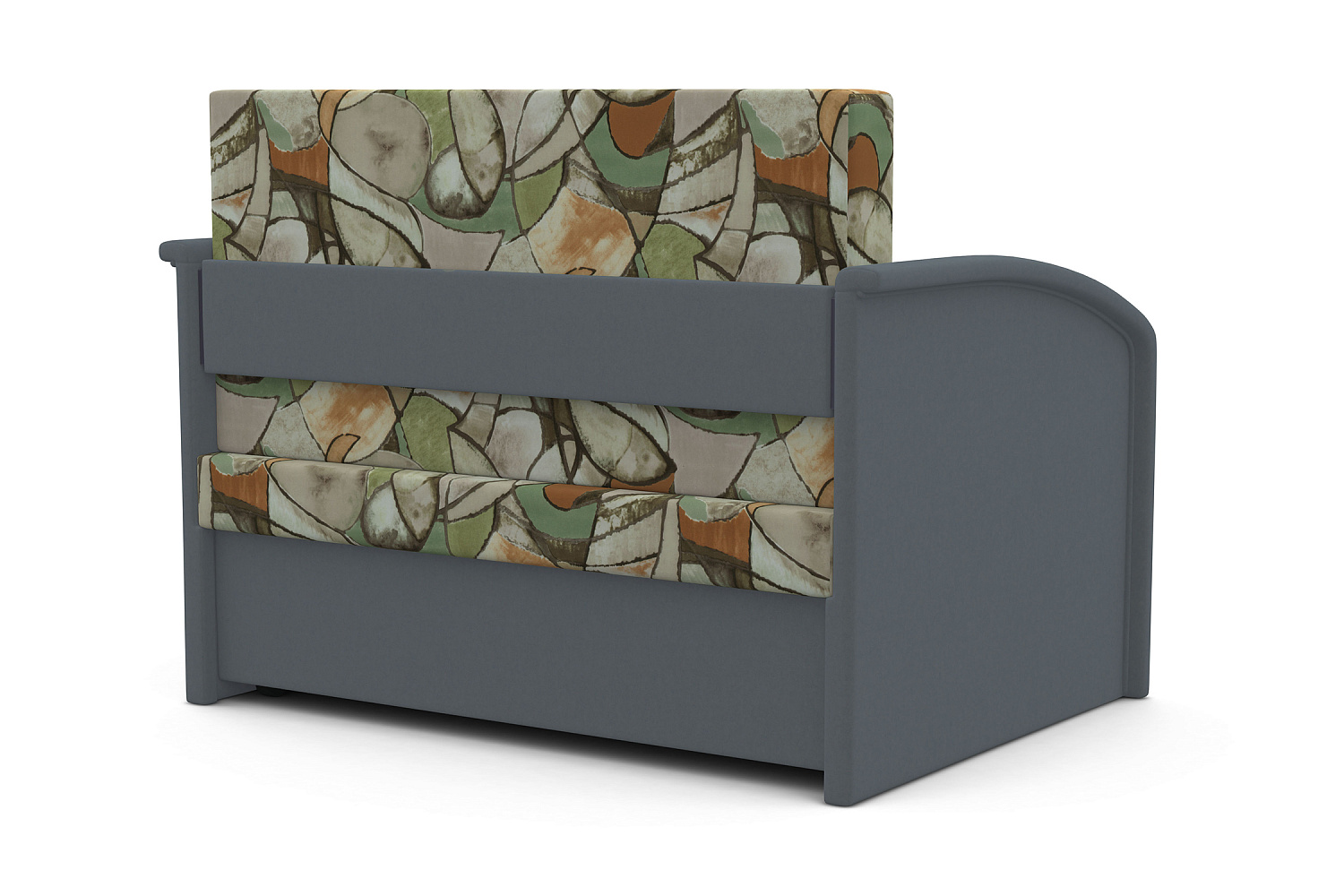 Диван выкатной Малыш 1000 серый / зеленый