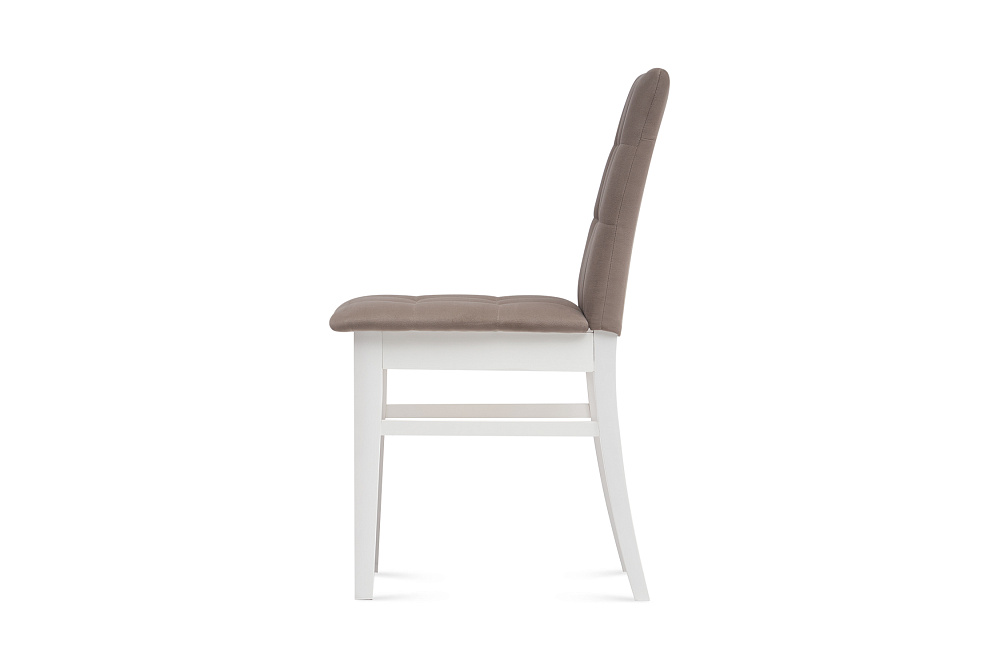 Стул мягкий Н белый / серо-бежевый