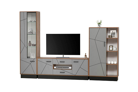 Стенка Гамма №1 таксония / черный / грей