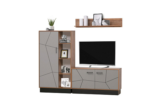 Стенка Гамма №3 таксония / черный / грей