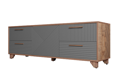 ТВ-тумба со створкой Копенгаген дуб самдал / серый графит