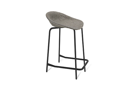 Стул полубарный SHT-ST19-SF1/S29-1 коричневый сахар / черный муар