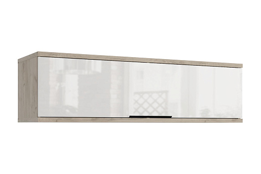 Шкаф навесной Альянс дуб крафт / белый глянец