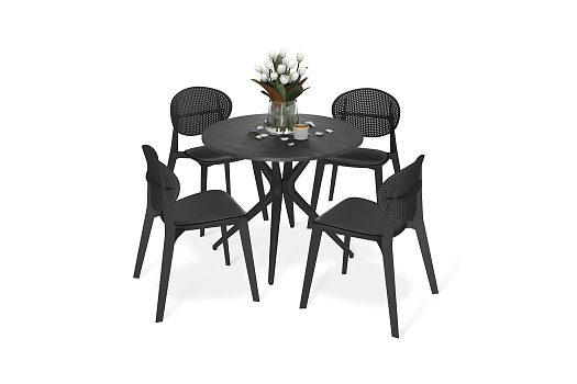 Обеденная группа SHT-DS254 каменный уголь / черный