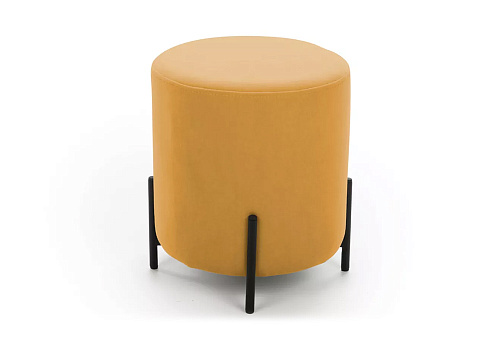 Пуф круглый Шарль желтый