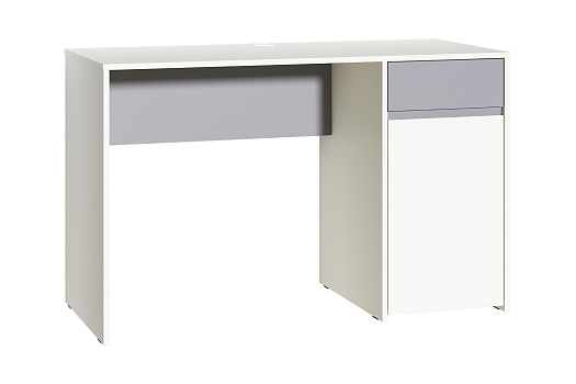 Стол Торонто 12.149 белый шагрень / стальной серый