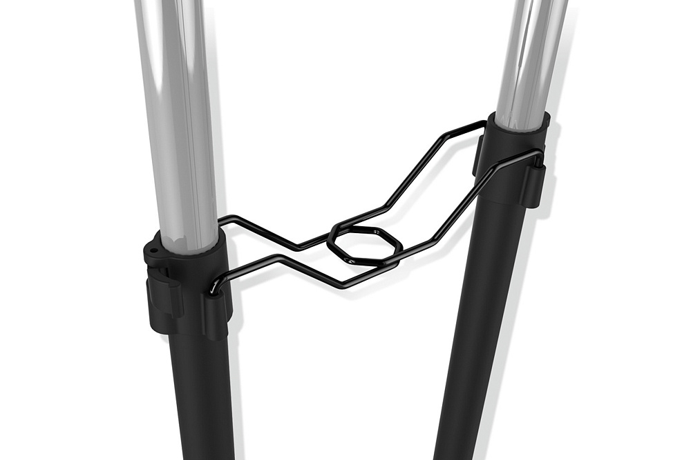 Вешалка SHT-WR4150 черный / черный муар / хром лак