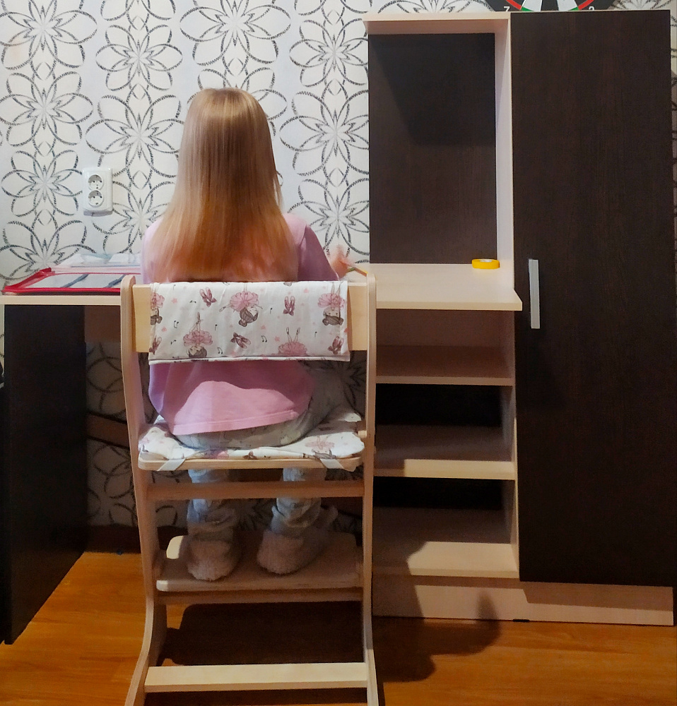 Стол компьютерный №1 дуб беленый