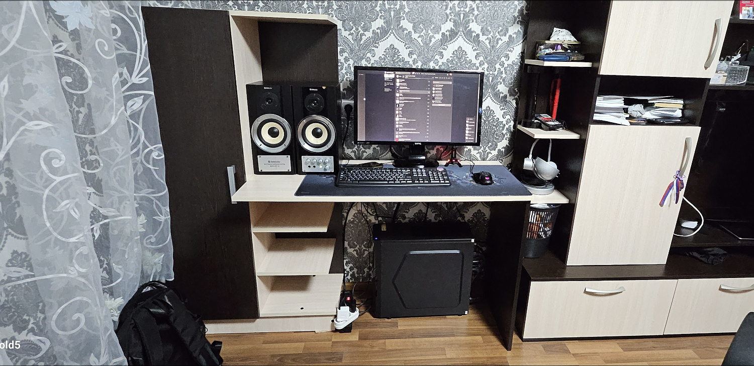 Стол компьютерный №1 дуб беленый