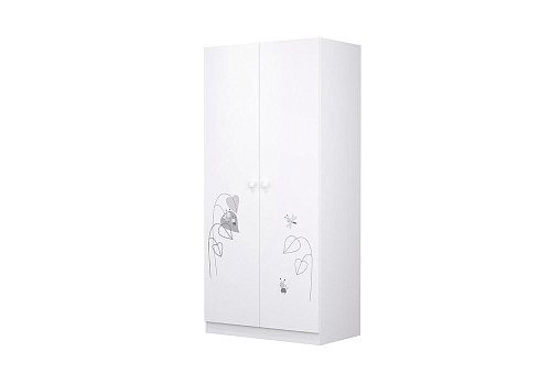 Шкаф двухдверный Polini kids French 1230 Amis белый