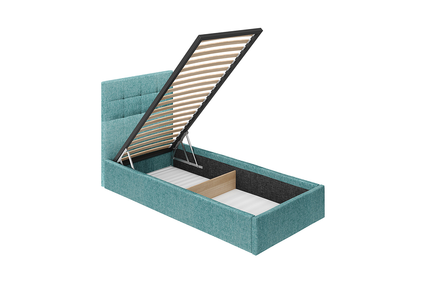 Кровать Диана 0.9 м рогожка мята