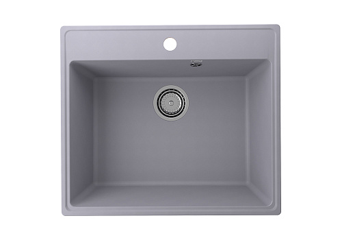 Мойка врезная кварцевая Ulgran Quartz Forte 58х50 см, бетон