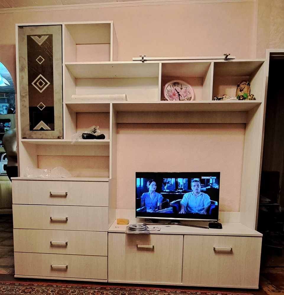 Стенка Белла ясень белый