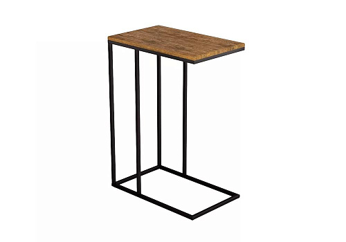 Стол придиванный Агами черный / дуб американский