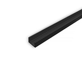 Планка торцевая для мебельного щита чёрная