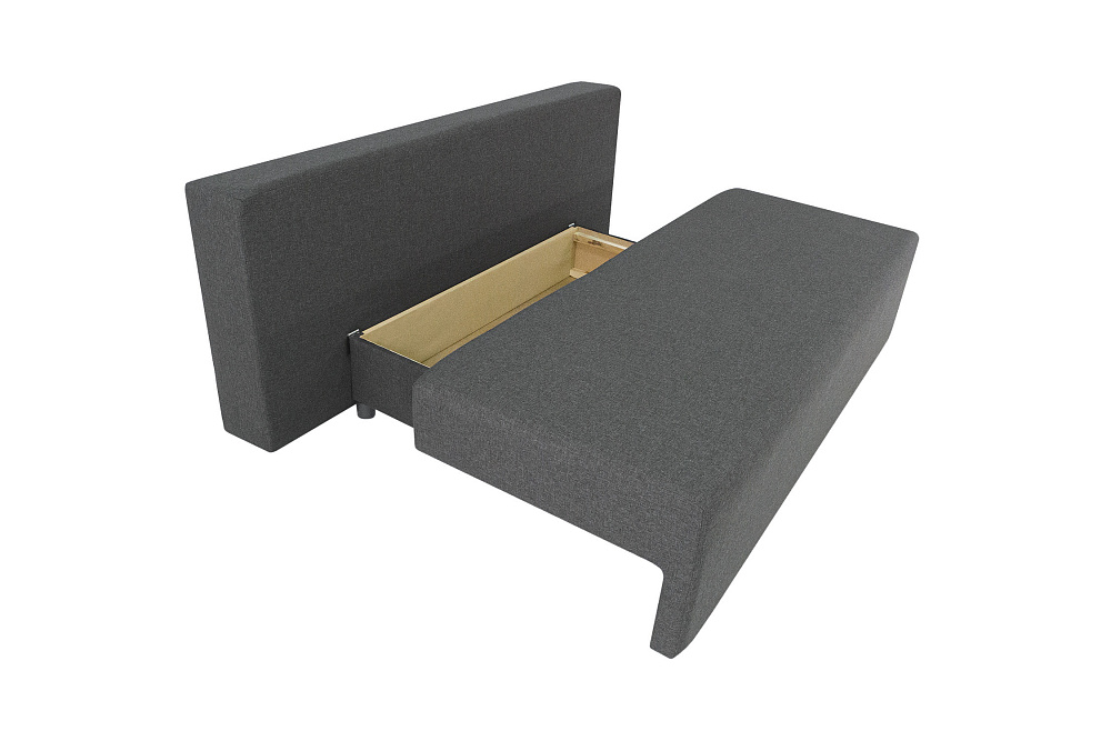 Диван еврокнижка Куба-2 серый / принт Сити