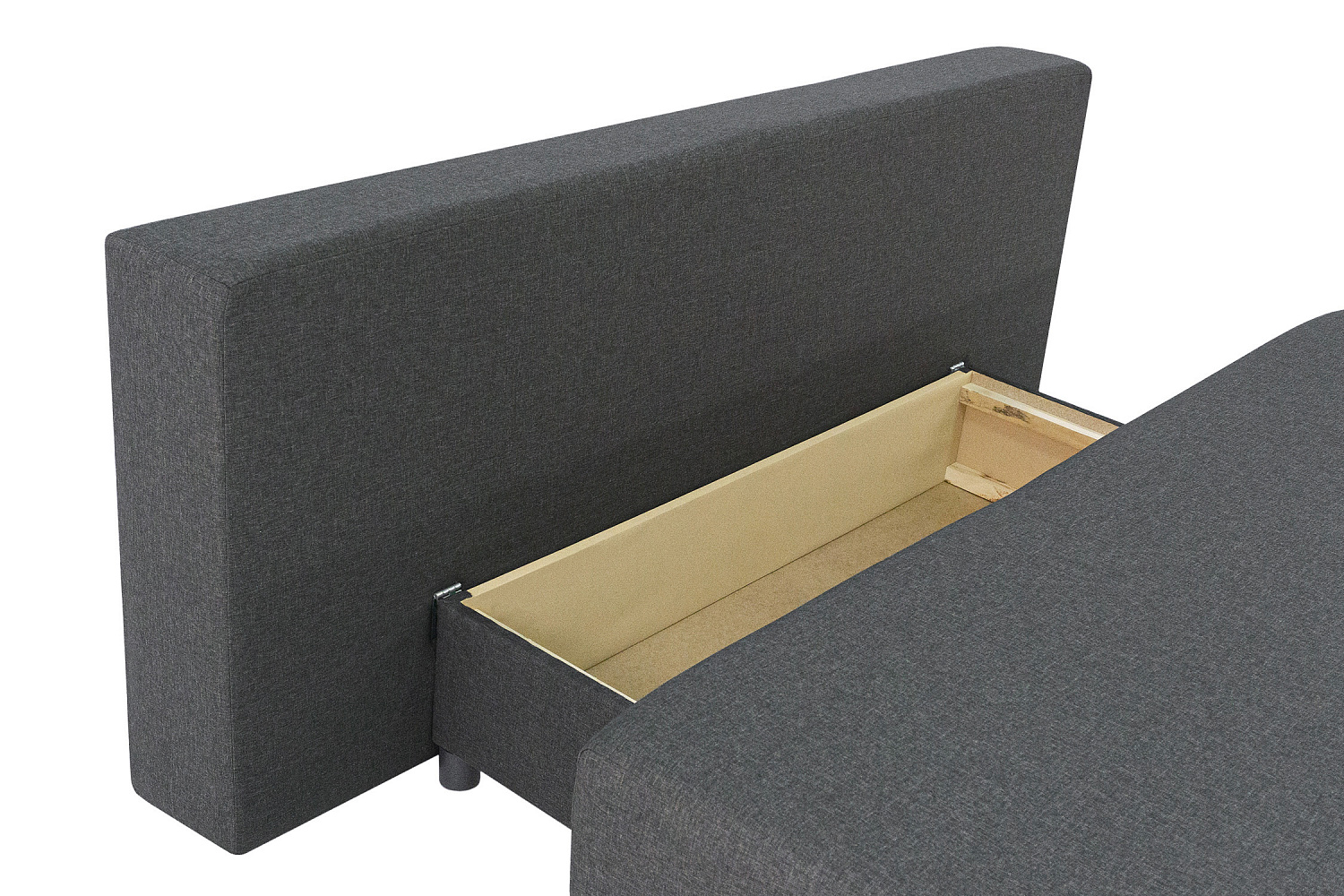 Диван еврокнижка Куба-2 серый / принт Сити