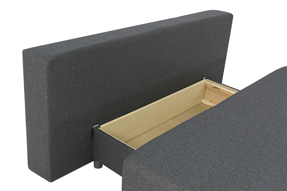 Диван еврокнижка Куба-2 серый / принт Сити