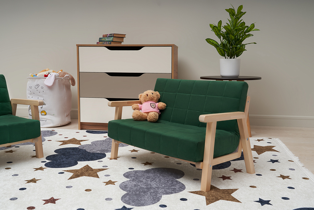 Диван Кроха темно-зеленый