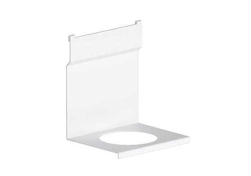 Держатель для 1-го стакана белый бархат матовый