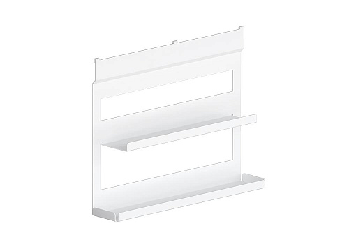 Полка для специй двухуровневая 40.6 см белый бархат матовый