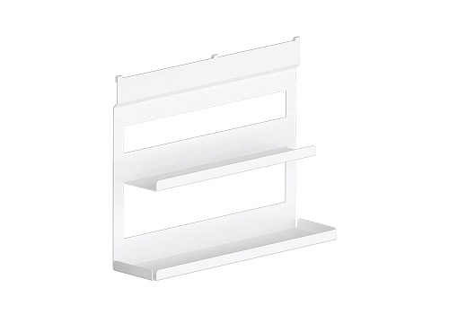 Полка универсальная двухуровневая 40.6 см белый бархат матовый