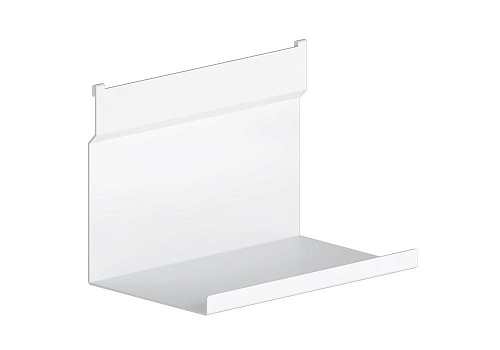 Полка универсальная одноуровневая 25х18 см белый бархат матовый