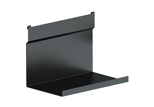 Полка универсальная одноуровневая 25х18 см черный бархат матовый