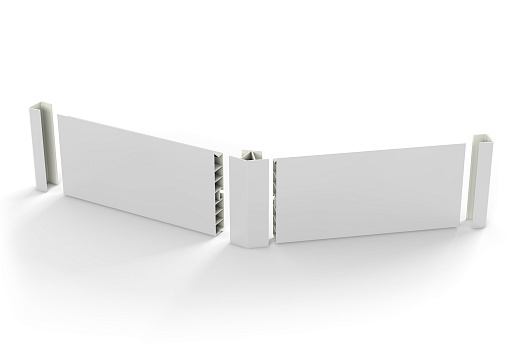 Угловое соединение 135° Н-100 белое